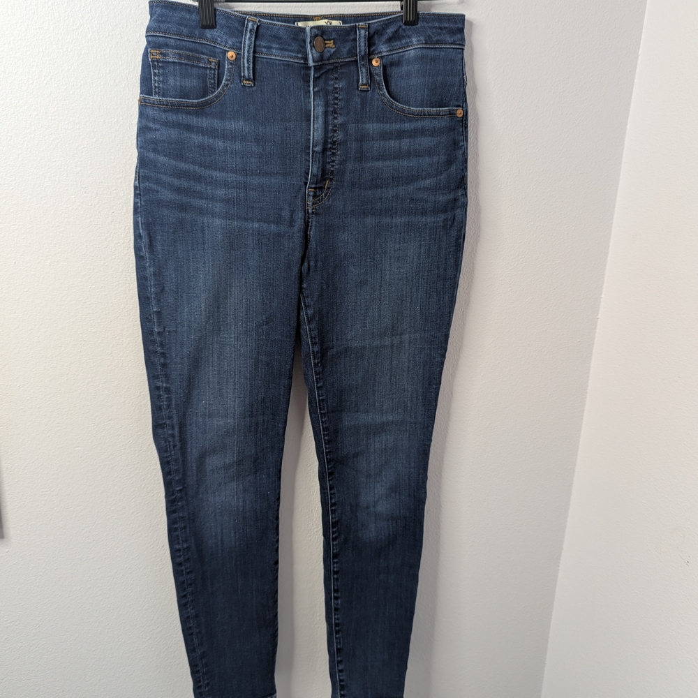 Madewell Curvy High-Rise Skinny Jeans | Size 28 | Dark Wash, Stretch Denim